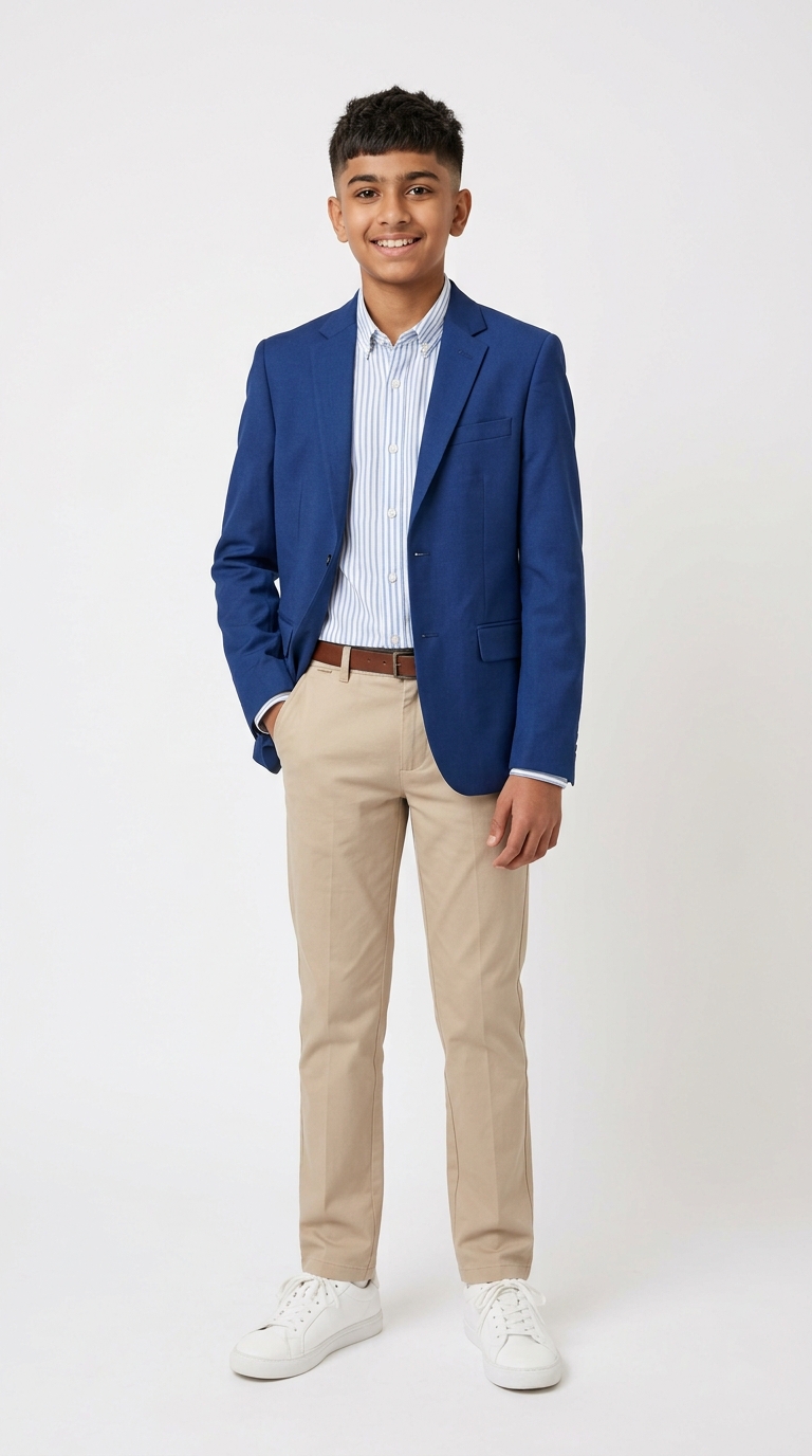Teen Royal Blue Blazer & Chinos