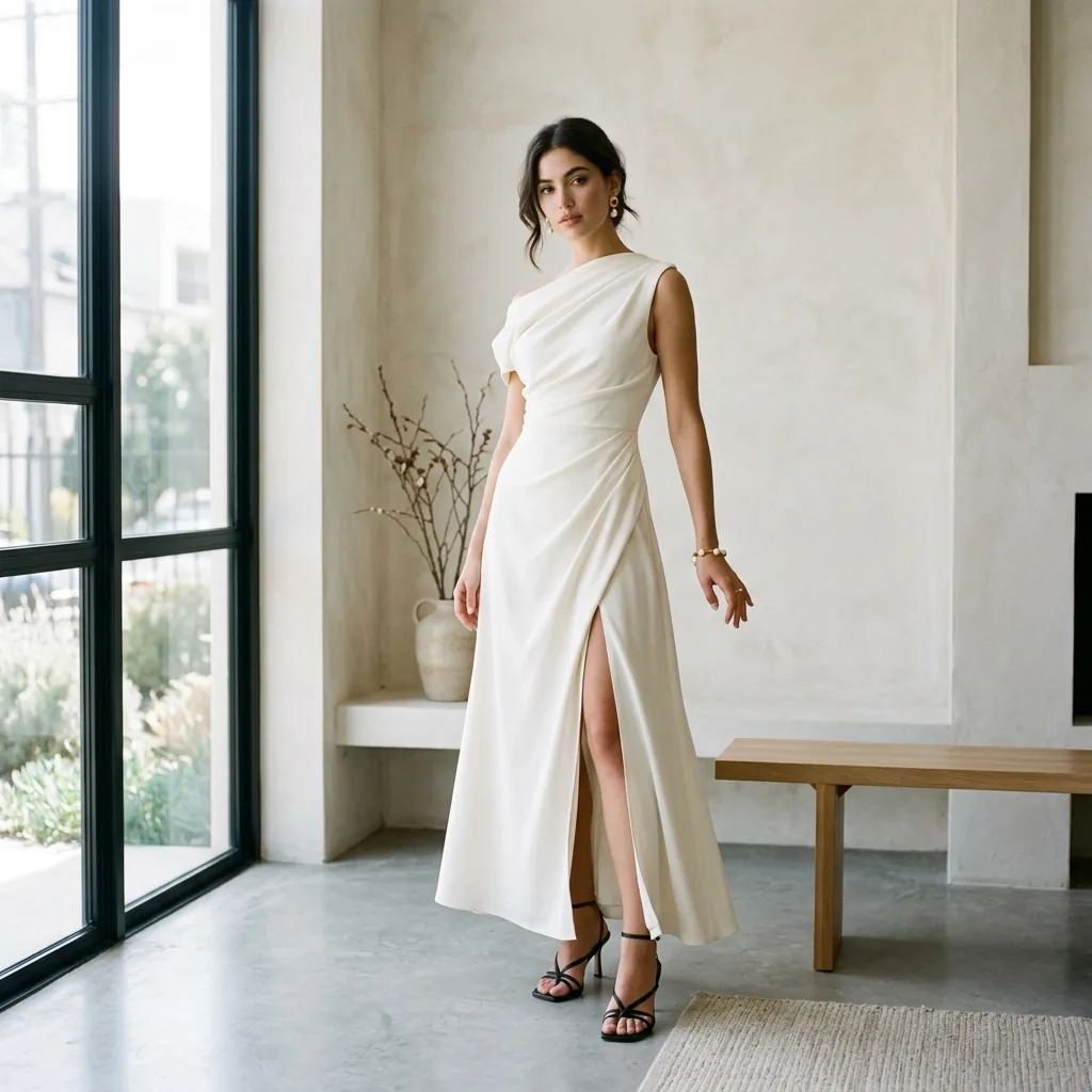 Contemporary Evening Dress Try-On
