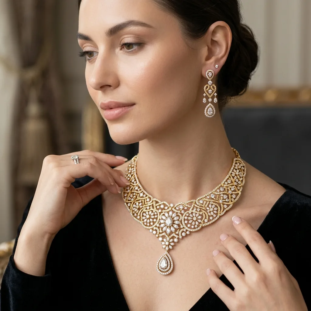 Luxury Sapphire & Diamond Choker